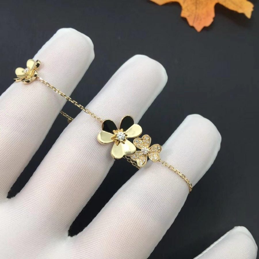 [BLUE TEARS]FRIVOLE GOLD 5 FLOWERS BRACELET