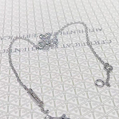 [BLUE TEARS]FRIVOLE SILVER FLOWER DIAMOND BRACELET