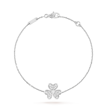 [BLUE TEARS]FRIVOLE SILVER FLOWER DIAMOND BRACELET