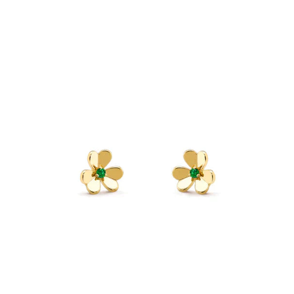 [BLUE TEARS]FRIVOLE  FLOWER MALACHITE EARRINGS