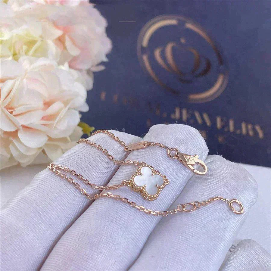 [BLUE TEARS]CLOVER WHITE MOP SINGLE FLOWER BRACELET