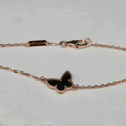 [BLUE TEARS]BUTTERFLY ONYX  BUTTERFLY BRACELET