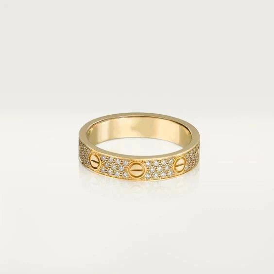 [BLUE TEARS]LOVE RING 3.6MM DIAMOND PAVED