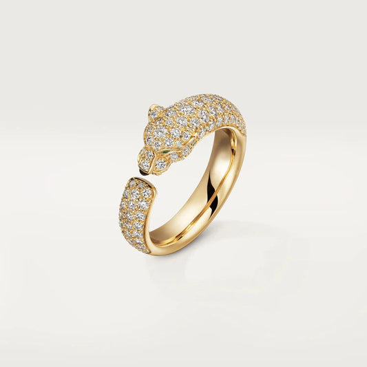 [BLUE TEARS]PANTHERE PINK GOLD DIAMOND RING